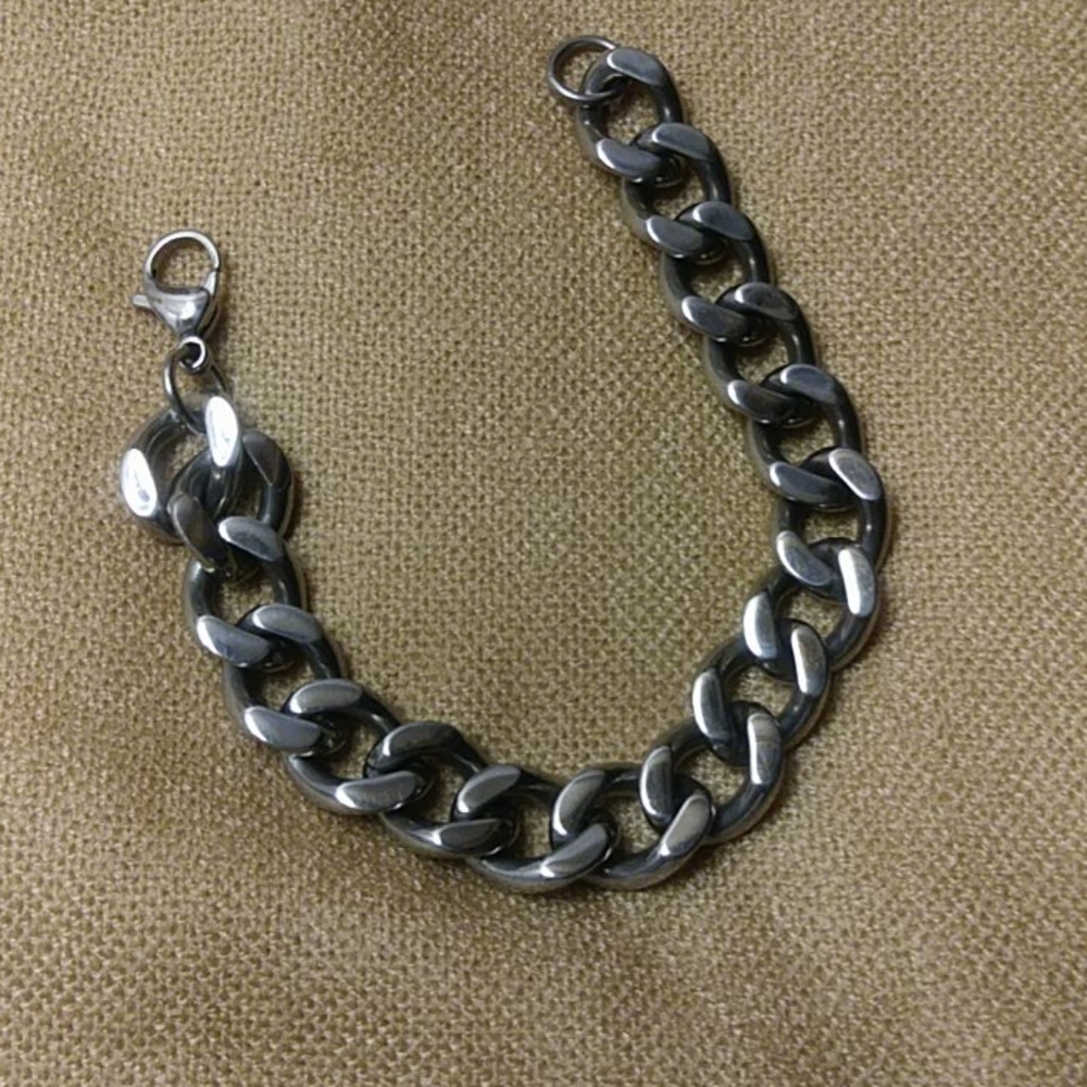 Chunky unisex Silver bracelet